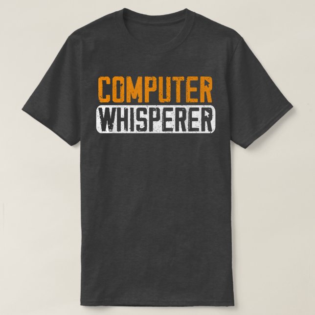 Camiseta Programador de Codificação Engraçado do Whisperer  (Frente do Design)