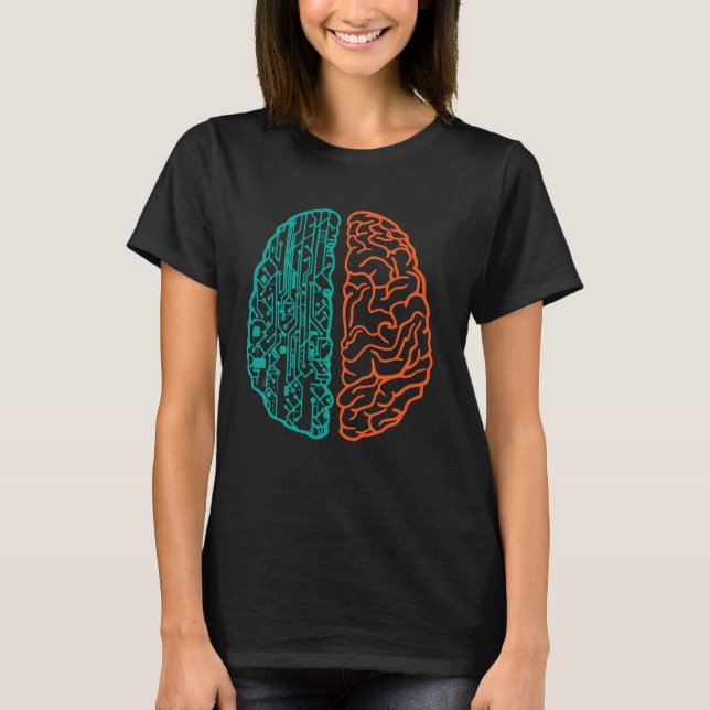 Camiseta Programador de Código Binário de Computador - Dese (Frente)