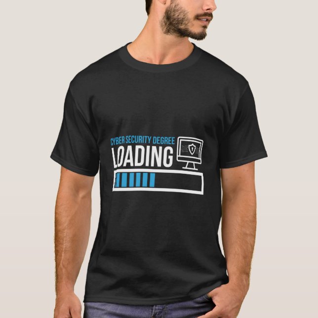 Camiseta Programador de Computador de Carregamento do Grau  (Frente)