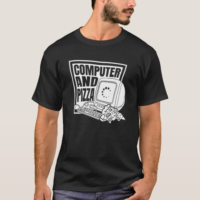 Camiseta Programador de Pizza para Programador de Codificaç (Frente)