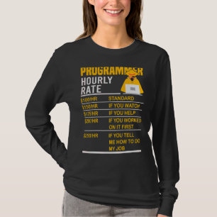Camiseta Programador de Programação de Codificação de Taxa 