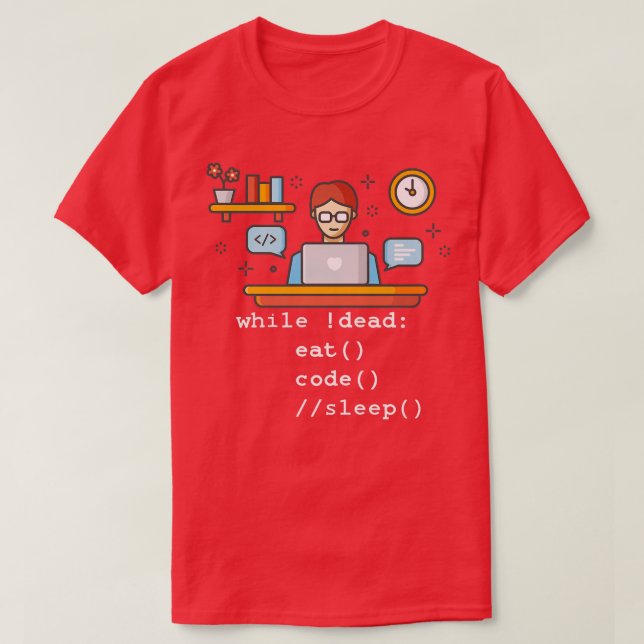 Camiseta Programador de programação de computação Prem (Frente do Design)