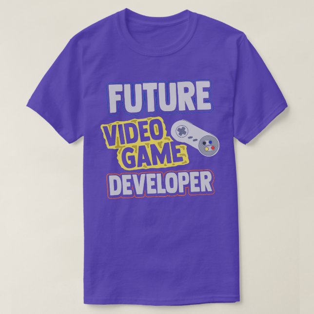 Camiseta Programador do Desenvolvedor de Vídeo do Futuro (Frente do Design)