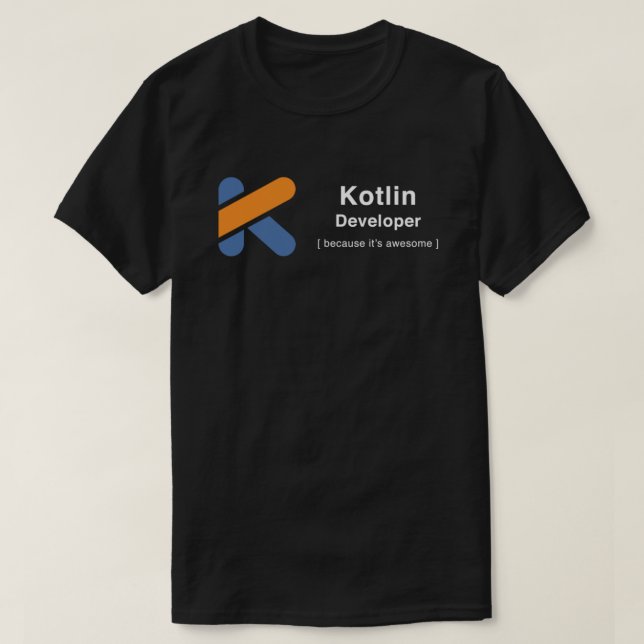 Camiseta Programador do Kotlin  (Frente do Design)