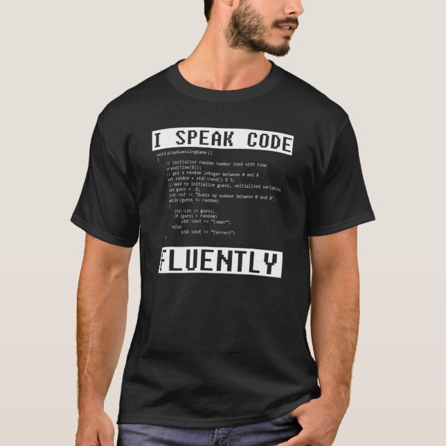 Camiseta Programador Engraçado - Bacano de Programação do C (Frente)