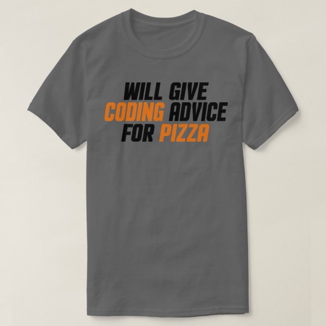 Camiseta Programador, Engraçado Dar Conselhos De Codificaçã (Frente do Design)