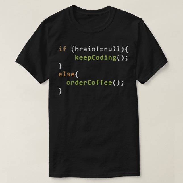 Camiseta Programador Engraçado Debugger Coffee Lover Gift (Frente do Design)