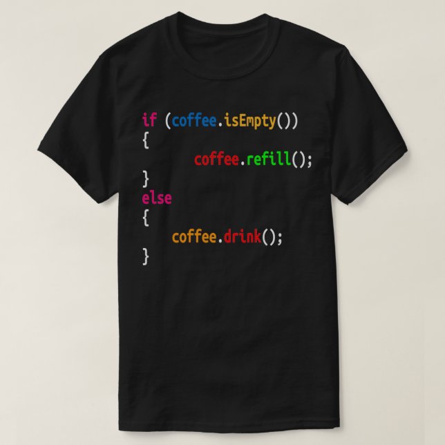 Camiseta Programador Engraçado Presente De Café Para Codifi (Frente do Design)