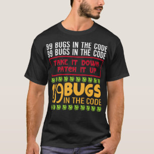 Camiseta Programador Engraçado Pun 99 Insetos No Código
