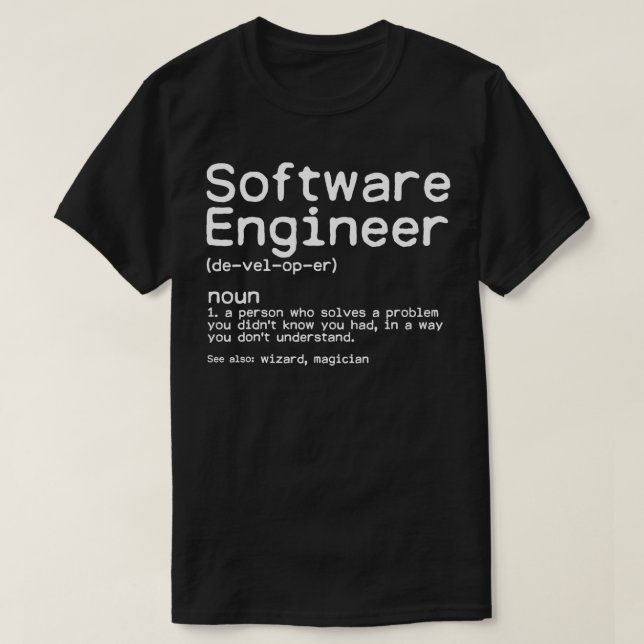Camiseta Programador engraçado TShirt Engenheiro Definiti (Frente do Design)