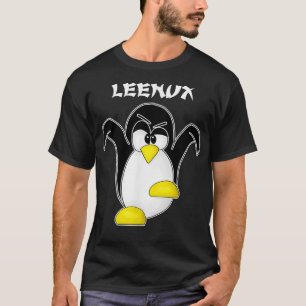 Camiseta Programador Funny Leenu Tu Linu Penguin