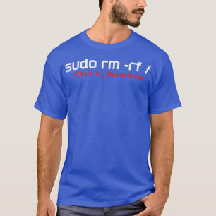 Camiseta Programador Funny Programmer do Sudo RM RF Coder L