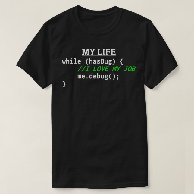Camiseta Programador Minha Vida (Frente do Design)