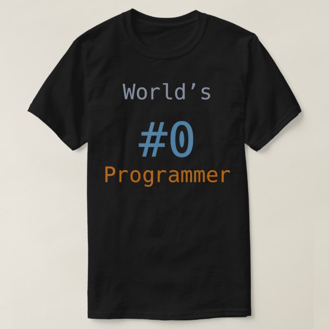 Camiseta Programador Mundiais 0 Engraçado Programação Codif (Frente do Design)