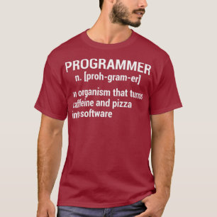 Camiseta Programador Organiza Caffeine Pizza