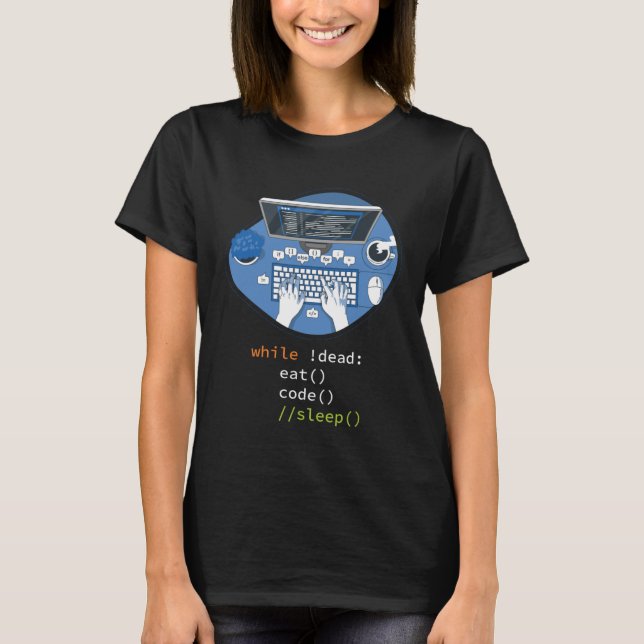 Camiseta Programador PC Programador do computador (Frente)