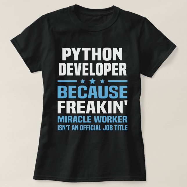 Camiseta Programador Python (Frente do Design)
