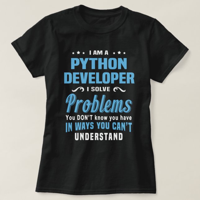 Camiseta Programador Python (Frente do Design)