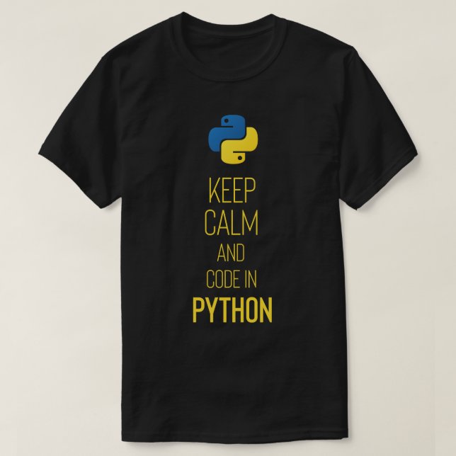 Camiseta Programador Python (Frente do Design)