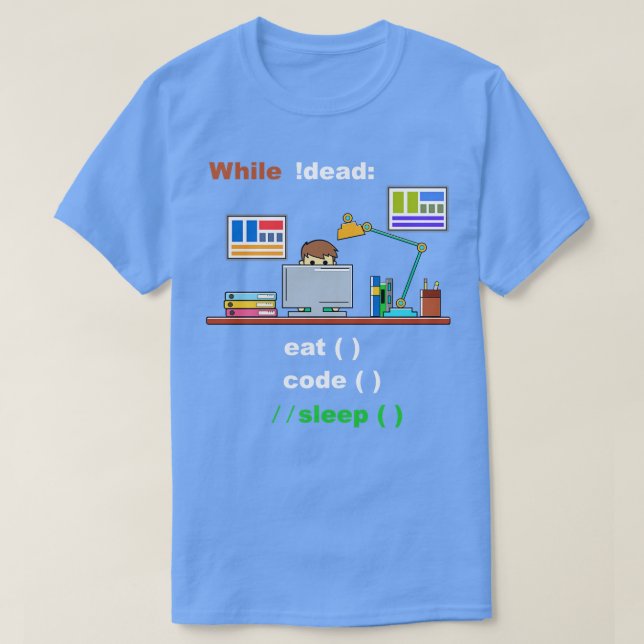 Camiseta Programador Python de Ciência do Computador com So (Frente do Design)