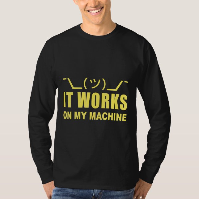 Camiseta Programador Que Funciona Na Máquina (Frente)
