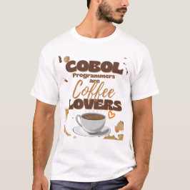 Camiseta Programadores Cobol são Amantes de Café