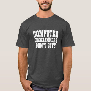 Camiseta Programadores de computador não byte