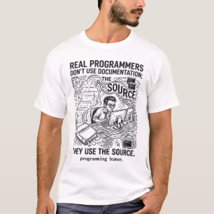 Camiseta Programadores Reais Usam o Código Fonte