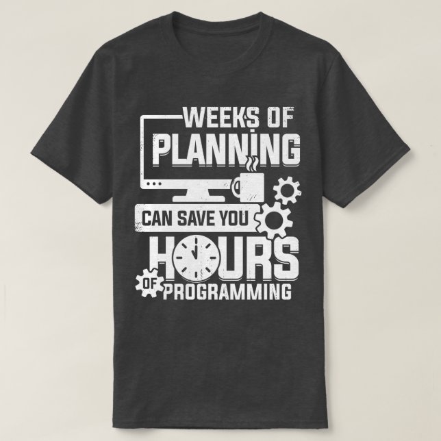 Camiseta Programando código Codificando Programador Present (Frente do Design)