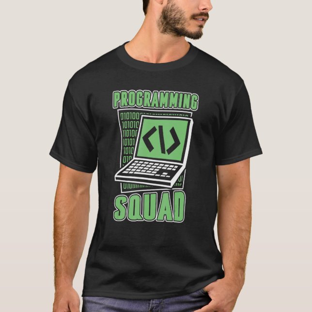 Camiseta Programando Desenvolvimento de Software de Pilha d (Frente)