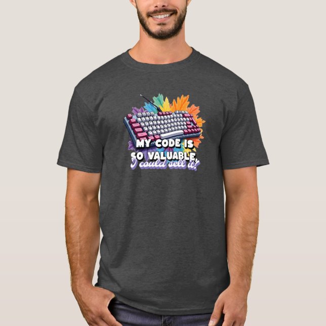 Camiseta Programmer - Valueable Code - mechanical keyboard (Frente)