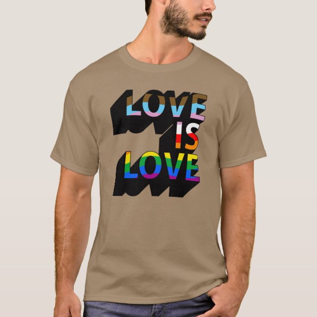 Camiseta Progress Pride Love is Love (Frente)