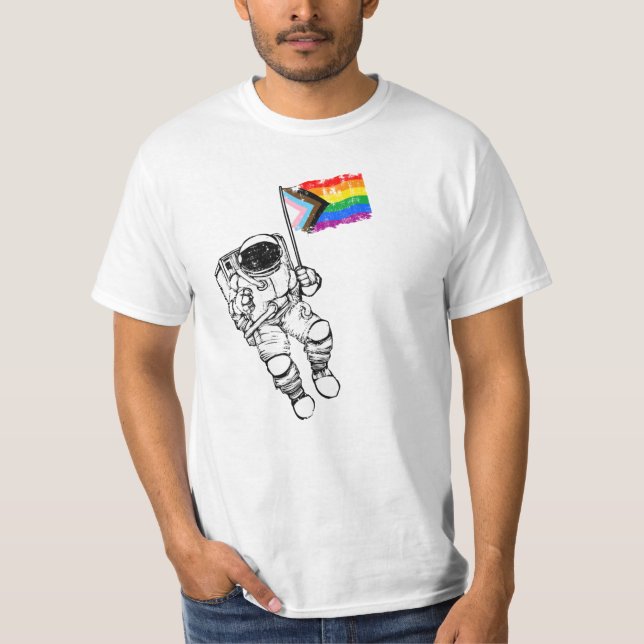 Camiseta Progress Pride Moonman Aflito (Frente)