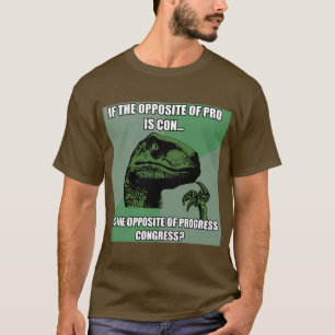 Camiseta Progresso de Philosoraptor contra o congresso
