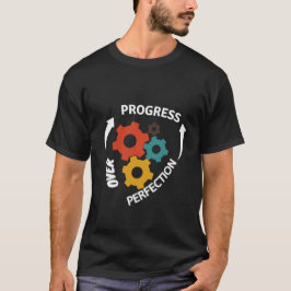 Camiseta Progresso Em Relação À Camisa-T De Perfeição