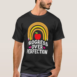 Camiseta Progresso Em Relação À Perfeição De Professores Es