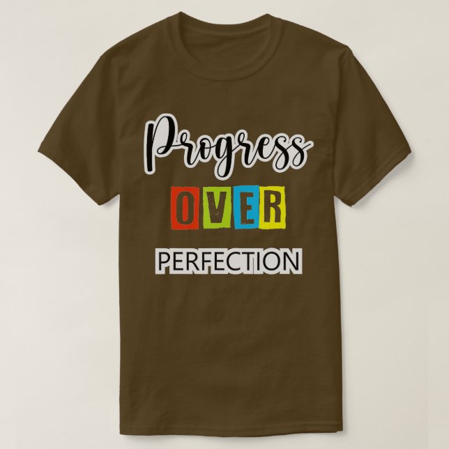 Camiseta Progresso Em Relação Ao Professor Motivacional (11 (Frente do Design)