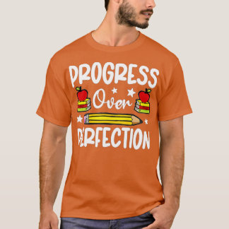 Camiseta Progresso Em Relação Ao Professor Motivacional (16