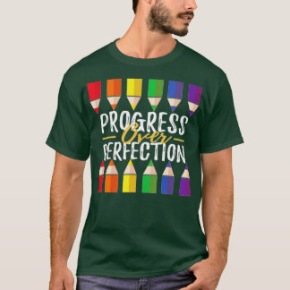 Camiseta Progresso Em Relação Ao Professor Motivacional (45