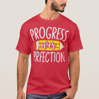 Camiseta Progresso Em Relação Ao Professor Motivacional (74