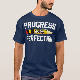 Camiseta Progresso Em Relação Ao Professor Motivacional (75