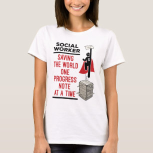 Camiseta Progresso Funcional do Trabalhador Social Nota Tra