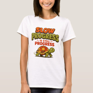 Camiseta Progresso Lento Ainda É Progresso Motivação Tartar