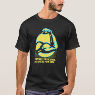 Camiseta Progresso Não importa como Motivação de Malhação P