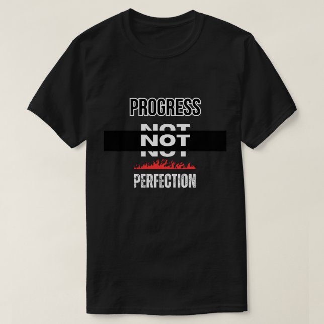 Camiseta Progresso não perfeição (Frente do Design)