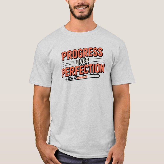 Camiseta Progresso Retroativo Sobre A Cotação De Perfeição (Frente)