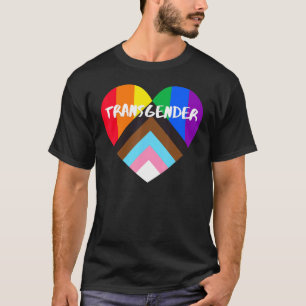 Camiseta Progresso Sinalizador do Orgulho Inclusão Cardíaca