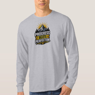 Camiseta Progresso Vence a Perfeição – Motivação Pessoal 