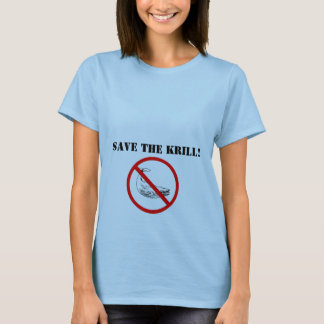 Camiseta proiba a baleia, salvar o Krill!