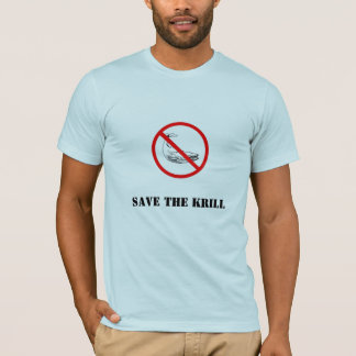 Camiseta proiba a baleia, salvar o Krill
